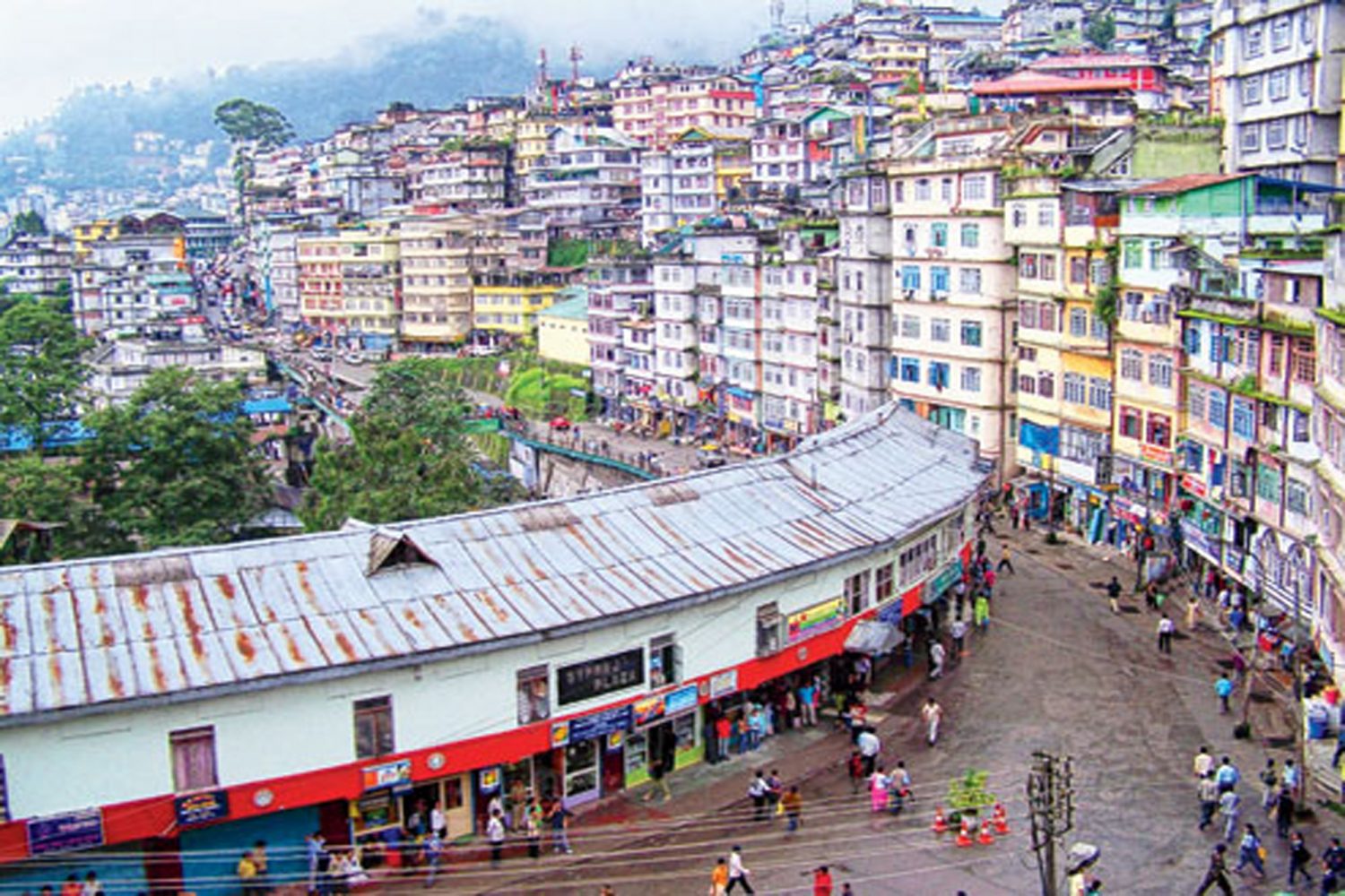 Gangtok city landscape Sikkim Beauty